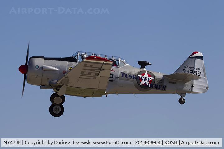 N747JE, 1958 North American AT-6G Texan C/N 168-394 (49-3292), North American AT-6G Texan 