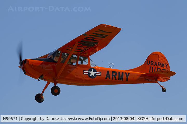 N90671, 1951 Cessna O-1A Bird Dog C/N 22285, Cessna 305A L-19A Bird Dog  C/N 22285, N90671