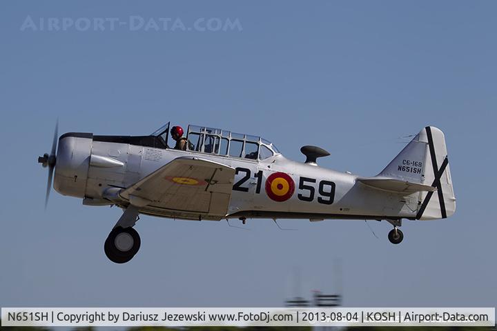 N651SH, 1944 North American T-6G Texan C/N 168-409, North American T-6D Texan  C/N 49-3305, N651SH