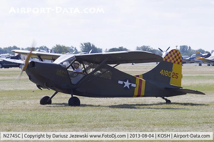N2745C, Stinson L-5E Sentinel C/N 44-18025, Stinson L-5E Sentinel 