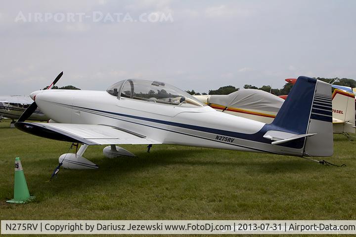 N275RV, 2006 Vans RV-8 C/N 80275, Vans RV-8  C/N 80275, N275RV