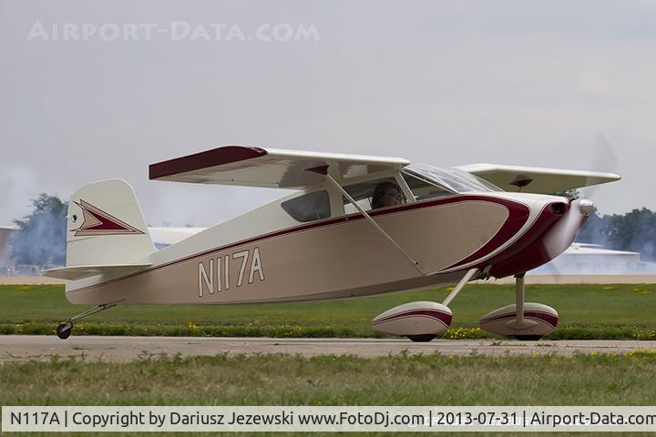 N117A, 1965 Wittman W-8 Tailwind C/N 158, Wittman W-8 Tailwind  C/N 158, N117A