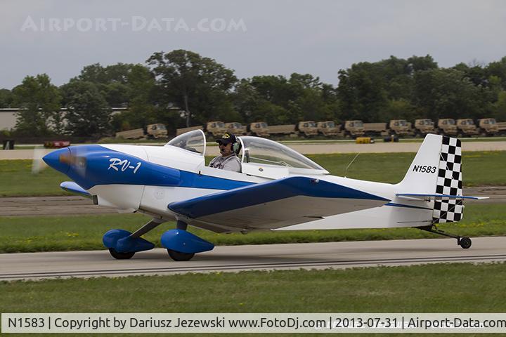 N1583, 1919 Vans RV-1 C/N 8620, Vangrunsven RV-1  C/N 8620, N1583