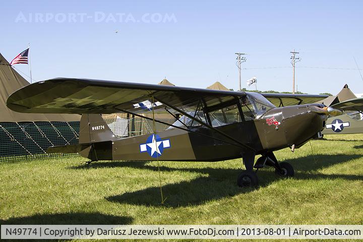 N49774, 1943 Taylorcraft L-2M C/N L-5535, Taylorcraft L-2M  C/N L-5535, N49774