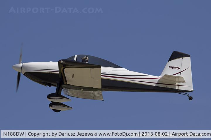 N188DW, 2012 Vans RV-8 C/N 83626, Vans RV-8  C/N 83626, N188DW