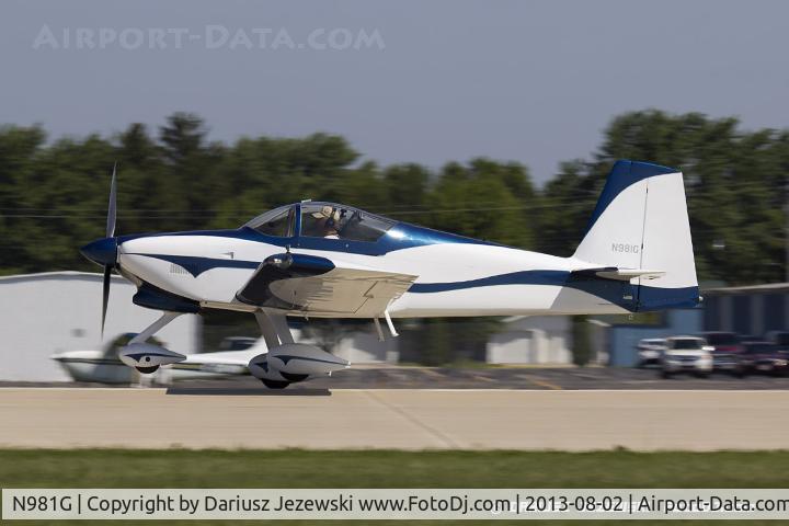 N981G, Vans RV-7A C/N 001 (N981G), Vans RV-7A  C/N 001, N981G
