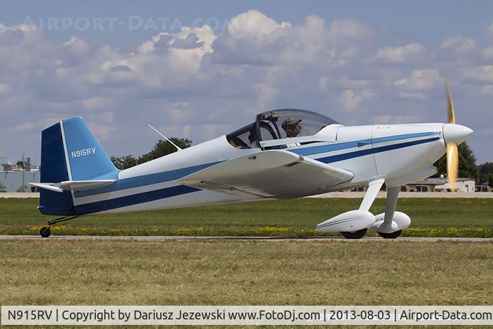 N915RV, 1999 Vans RV-6 C/N 22356RV6, Vans RV-6  C/N 22356RV6, N915RV