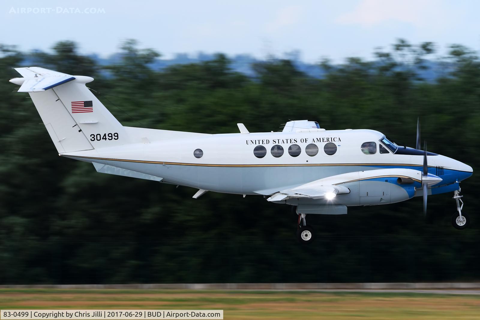 83-0499, 1983 Beech C-12D Huron C/N BP-45, US Air Force