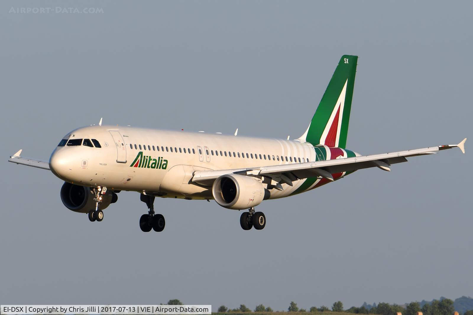 EI-DSX, 2008 Airbus A320-216 C/N 3643, Alitalia