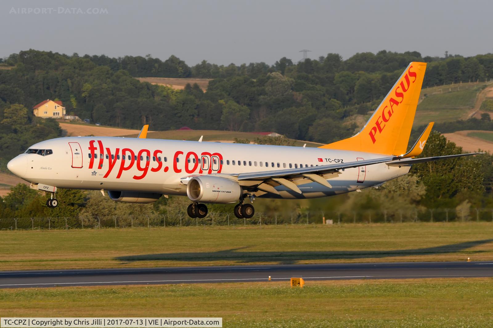 TC-CPZ, 2015 Boeing 737-8H6 C/N 41768, Pegasus Airlines