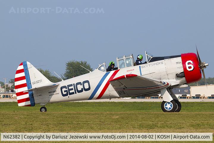 N62382, 1940 North American SNJ-2 Texan C/N 2039, North American SNJ-2 Texan C/N 2039 - Geico Skytypers, N62382