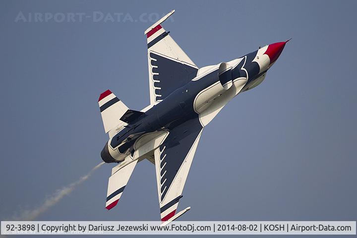 92-3898, General Dynamics F-16CJ Fighting Falcon C/N CC-140, United States Air Force Demo Team 