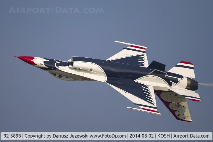 92-3898, General Dynamics F-16CJ Fighting Falcon C/N CC-140, United States Air Force Demo Team 