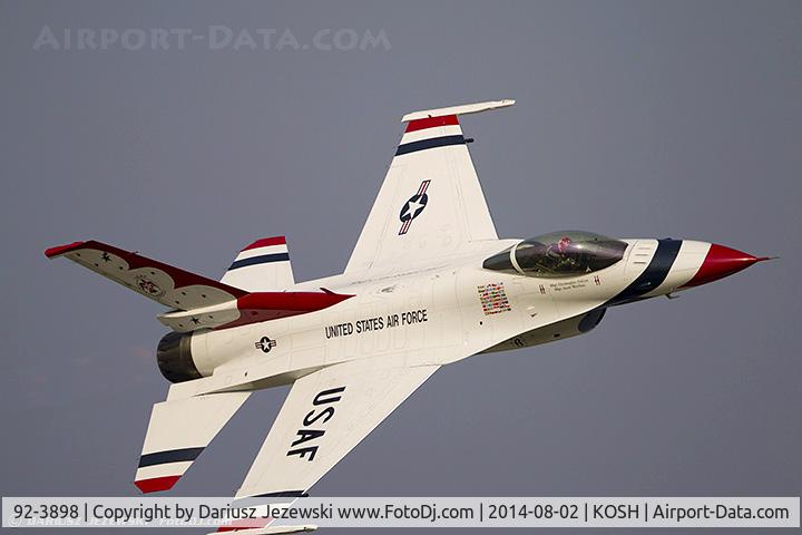 92-3898, General Dynamics F-16CJ Fighting Falcon C/N CC-140, United States Air Force Demo Team 