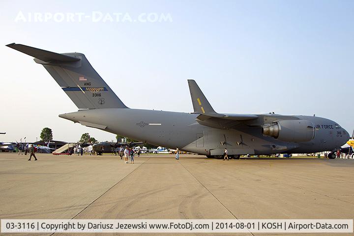 03-3116, 2004 Boeing C-17A Globemaster III C/N F-123, C-17A Globemaster 03-3116  from 183rd AS 172nd AW Jackson-Evers AFB, MS