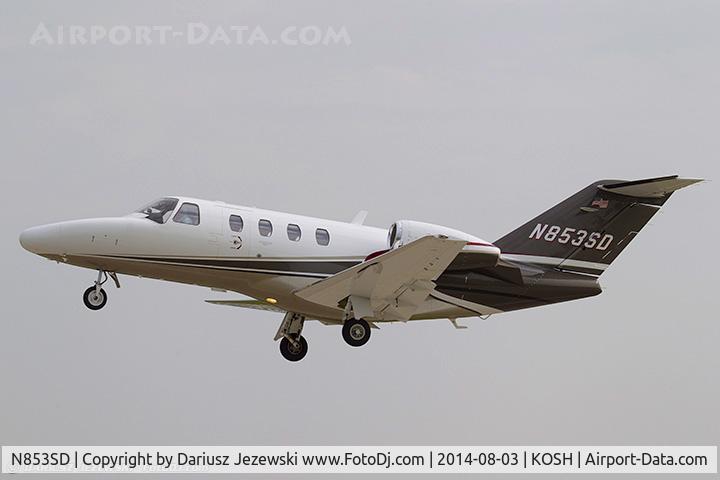 N853SD, 2008 Cessna 525A CitationJet CJ2+ C/N 525-0672, Cessna 525 CitationJet  C/N 525-0672, N853SD