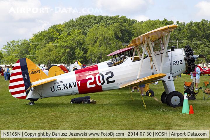 N5165N, 1943 Boeing B75N1 C/N 75-7650, Boeing B75N1 Stearman  C/N 75-7650, N5165N