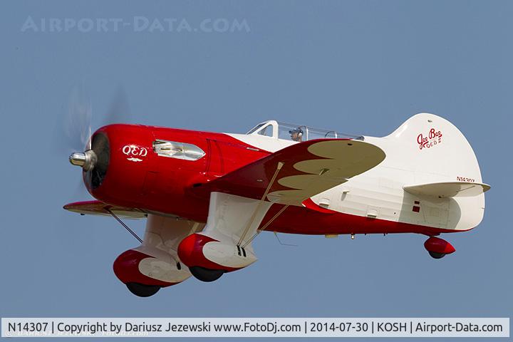 N14307, 2013 Granville Brothers Gee Bee Sportster Replica C/N 1 (N14307), Jim Moss QED Gee Bee R-6H C/N 1, N14307