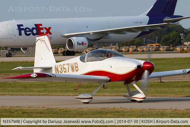 N357WB, 2008 Vans RV-7A C/N 71589, RV-7A  C/N 71589, N357WB