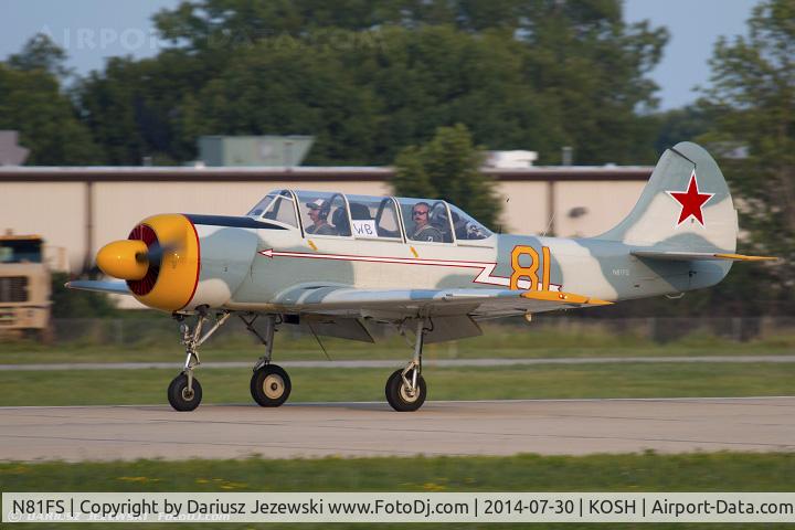 N81FS, 1993 Yakovlev Yak-52 C/N 9311704, Yakovlev Yak-52  C/N 9311704, N81FS