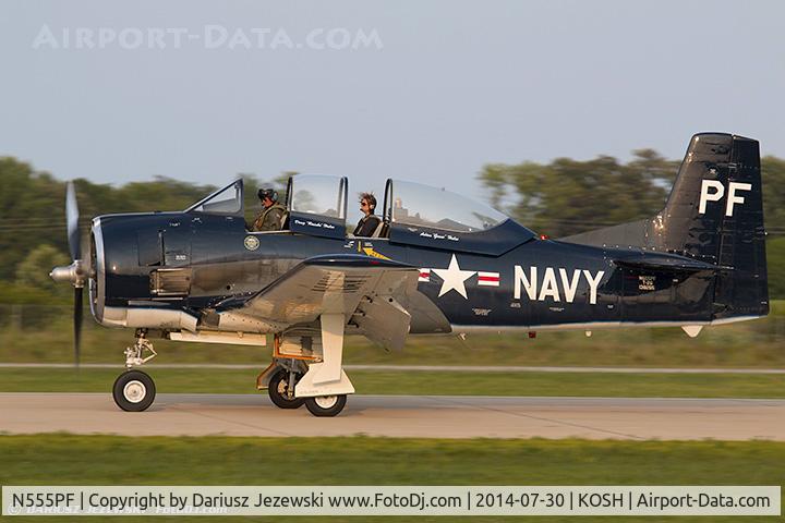 N555PF, 1954 North American T-28B Trojan C/N 200-336 (138265), North American T-28B Trojan  C/N 138265, N555PF