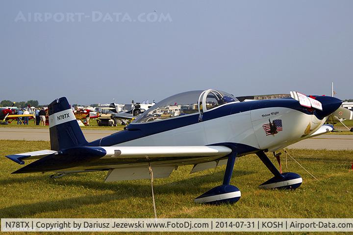 N78TX, 2001 Vans RV-8 C/N 80796, RV-8  C/N 80796, N78TX