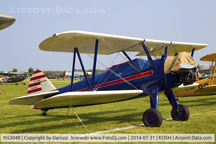 N53040, 1941 Boeing A75N1(PT17) C/N 75-799, Boeing A75N1(PT-17) Stearman  C/N 75-799, NC53040