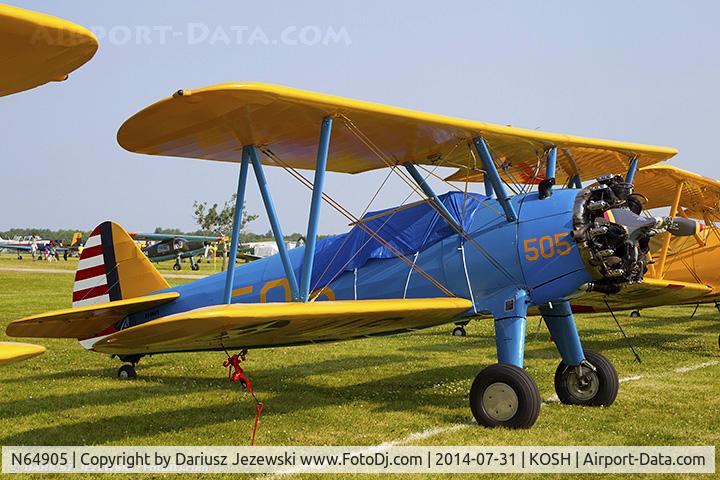 N64905, 1942 Boeing A75N1(PT17) C/N 75-4259, Boeing A75N1(PT-17) Stearman  C/N 75-4259, N64905