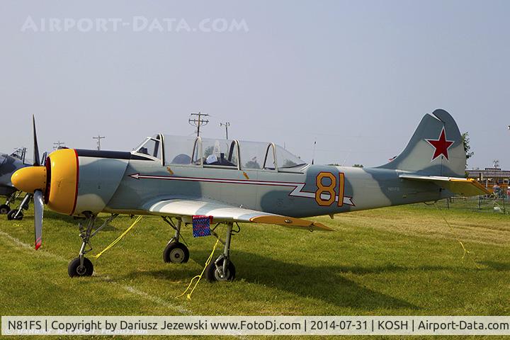 N81FS, 1993 Yakovlev Yak-52 C/N 9311704, Yakovlev Yak-52  C/N 9311704, N81FS