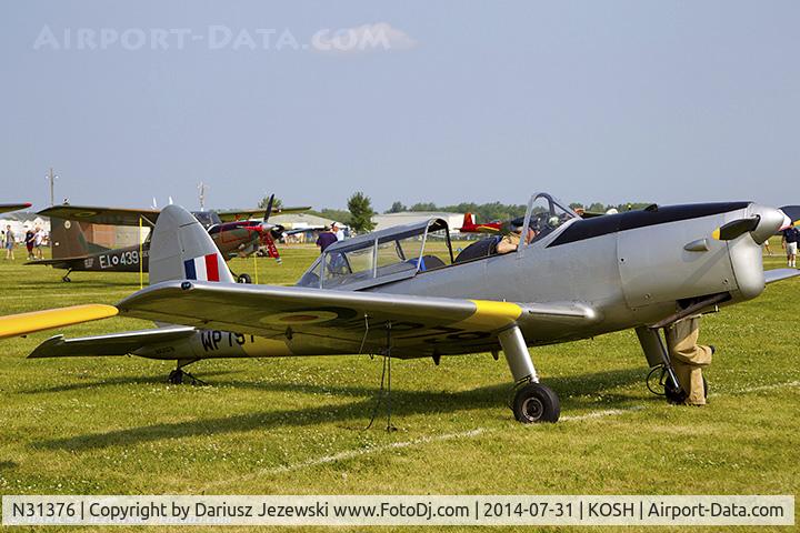 N31376, 1951 De Havilland DHC-1 Chipmunk T.10 C/N C1/0689 (DHB-580?), De Havilland DHC-1 Chipmunk C/N DHB-580, NX31376