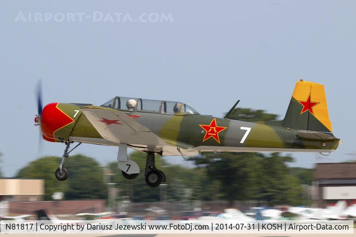 N81817, 1972 Nanchang CJ-6A C/N 2851260, Nanchang CJ-6A  C/N 2851260, N81817