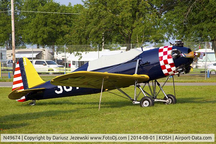 N49674, 1941 Ryan Aeronautical ST3KR C/N 1396, Ryan Aeronautical ST-3KR (PT-22)  C/N 1396, N49674