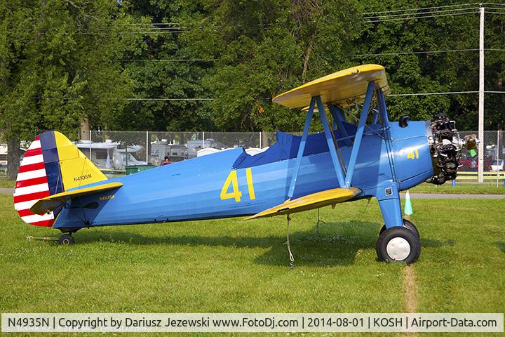 N4935N, 1941 Boeing A75N1(PT17) C/N 75-2087, Boeing A75N1 (PT-17) Stearman  C/N 75-2087, N4935N