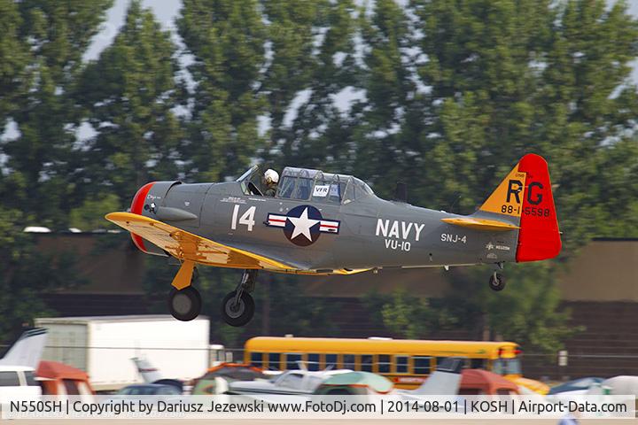 N550SH, 1943 North American AT-6D C/N 8815598, North American AT-6D Texan 