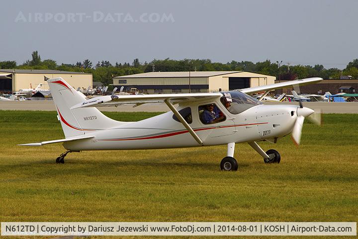 N612TD, 2014 Glasair GS-2 Sportsman C/N 7392, Glasair Sportsman GS-2  C/N 7392, N612TD
