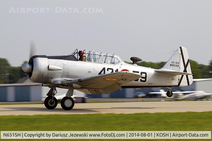 N651SH, 1944 North American T-6G Texan C/N 168-409, North American T-6D Texan  C/N 49-3305, N651SH