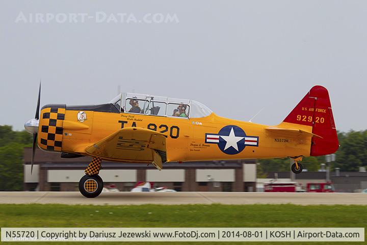 N55720, North American T-6G Texan C/N 168-24, North American T-6G Texan 
