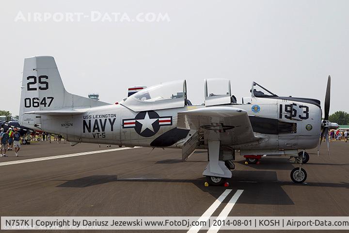 N757K, 1954 North American T-28C Trojan C/N 226-224 (140647), North American T-28C Trojan  C/N 140647, NX757K