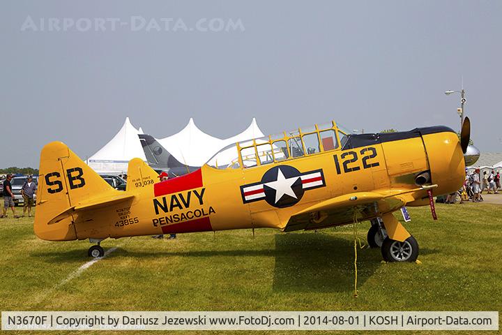 N3670F, North American SNJ-5 Texan Texan C/N 43855, North American SNJ-5 Texan  C/N 43855, N3670F