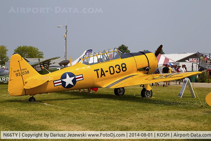 N66TY, North American T-6G Texan C/N 168-142, North American T-6G Texan  C/N 49-3038A, N66TY