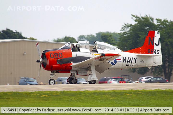 N65491, North American T-28B Trojan C/N 200-316 (138245), North American T-28B Trojan  C/N 138245, N65491