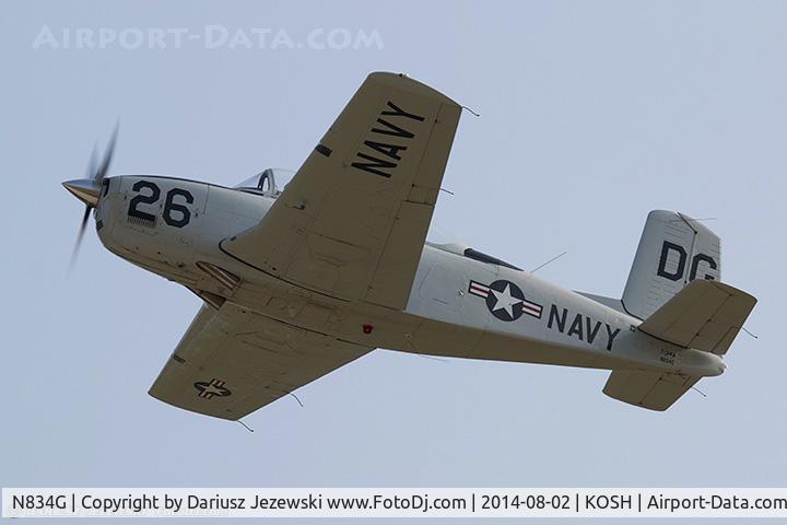 N834G, 1955 Beech (CCF) T-34A (A45) Mentor C/N CCF34-95, Beech A45 (T-34A)  C/N 34-95, N834G