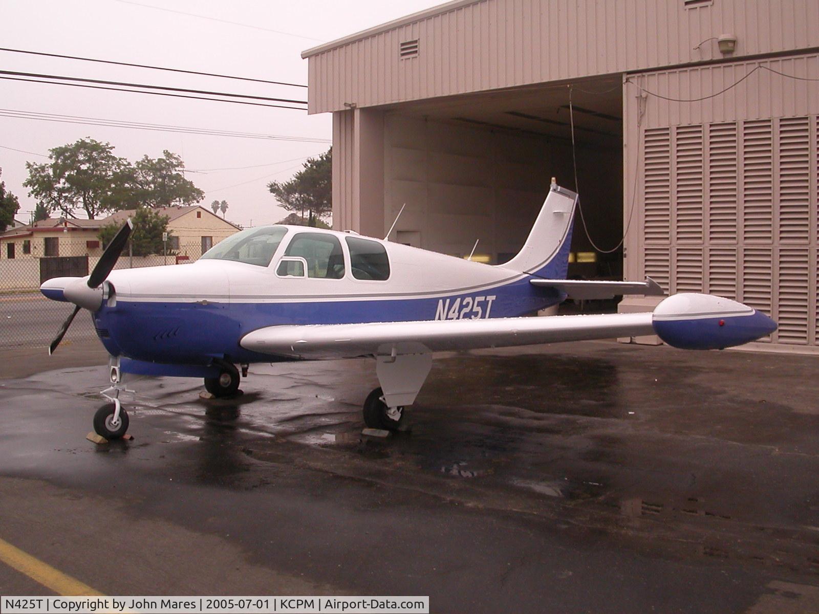 N425T, 1961 Beech 35-A33 Debonair C/N CD-281, N425T with fresh paint