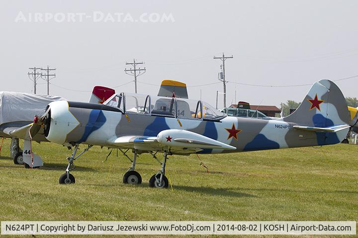 N624PT, 1985 Yakovlev (Aerostar) Yak-52 C/N 855812, Yakovlev Yak-52  C/N 855812, N624PT