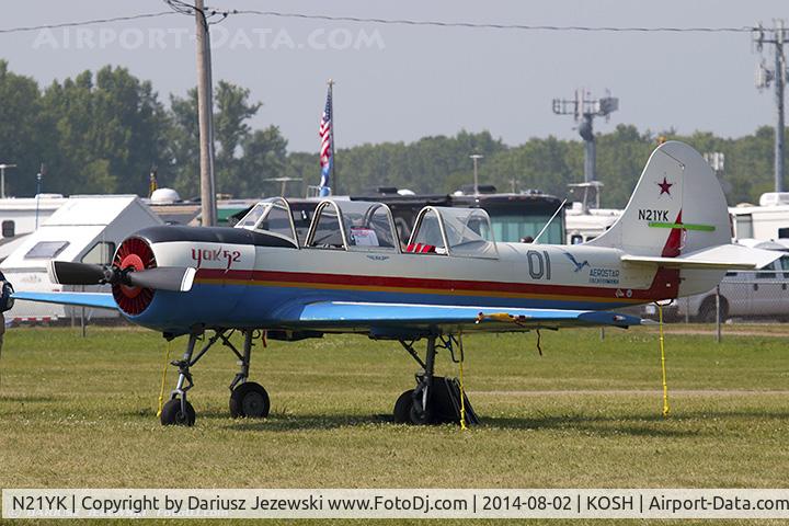 N21YK, 1992 Yakovlev Yak-52 C/N 9211609/01, Yakovlev Yak-52  C/N 9211609/01, N21YK