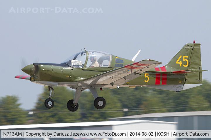 N713AM, 1972 Scottish Aviation Sk.61E Bulldog C/N BH100/157, Scottish Aviation Bulldog MDL 101  C/N 157, N713AM