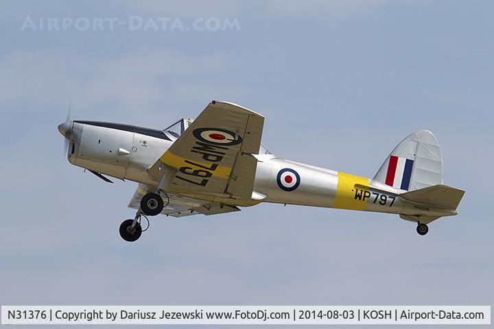 N31376, 1951 De Havilland DHC-1 Chipmunk T.10 C/N C1/0689 (DHB-580?), De Havilland DHC-1 Chipmunk  C/N DHB-580, NX31376