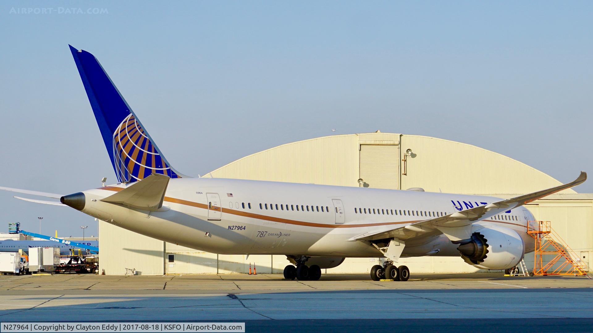 N27964, 2016 Boeing 787-9 Dreamliner C/N 37813, SFO 2017.