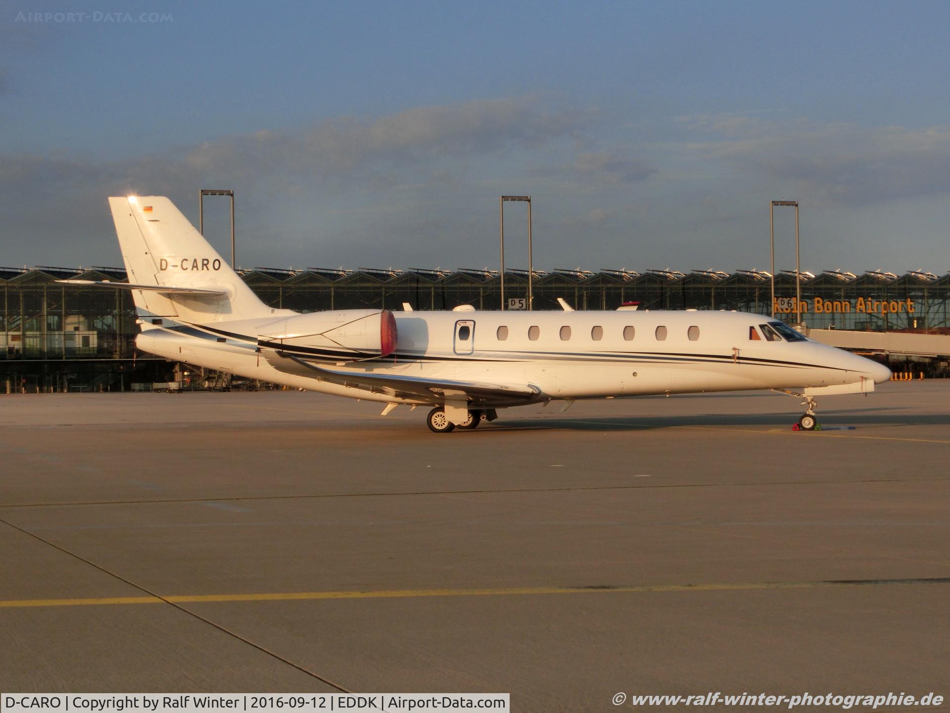 D-CARO, 2013 Cessna 680 Citation Sovereign C/N 680-0514, Cessna 680 Citation Sovereign+ - Aerowest Flugcharter GmbH - 680-0514 - D-CARO - 12.09.2016 - CGN
