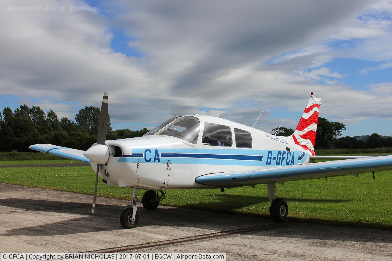 G-GFCA, 1989 Piper PA-28-161 Cadet C/N 28-41100, Passing through.